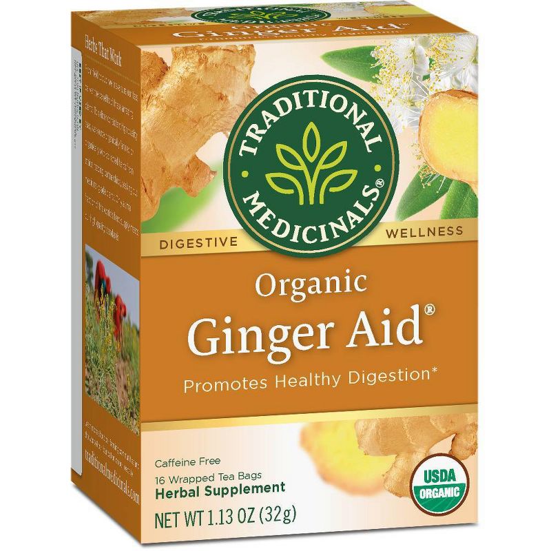 Traditional Medicinals Ginger Aid Tea - 16ct