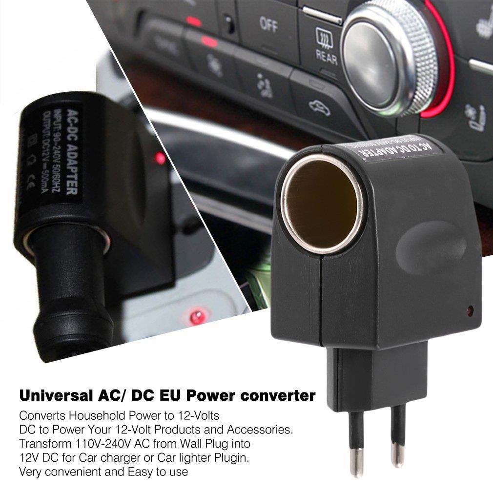 Universal 110V-240V AC to 12V DC EU Car Power Adapter Adaptor Converter