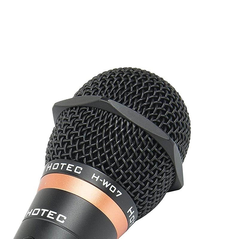 Premium Vocal Dynamic Handheld Microphone with 19ft Detachable XLR Cable and ON/Off Switch (Metal Black) (H-W07)