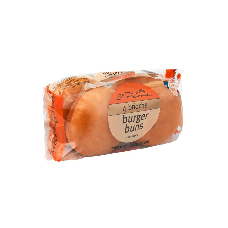 St. Pierre Brioche Burger Buns - 7oz/4ct