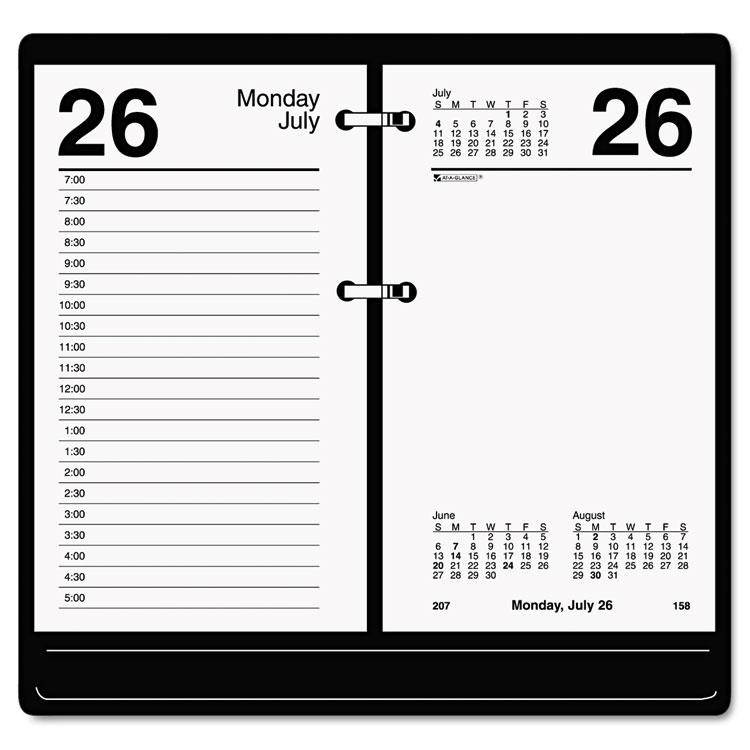 AT-A-GLANCE E717R-50 Recycled Desk Calendar Refill, 3 1/2 X 6, White, 2017
