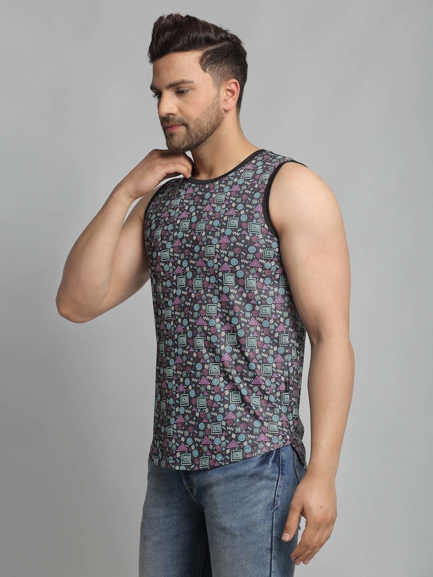 Rigo Black Printed Vest