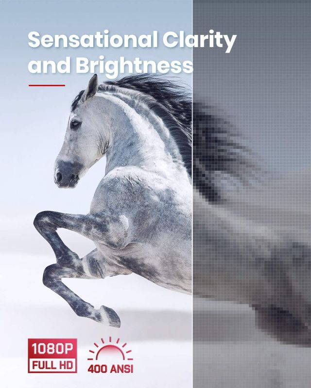 Anker Nebula Solar Portable 1080p Projector, Dolby Digital Plus, 23W Speaker, Android TV, Built-In Stand, Autofocus, 3-Hour Battery Life, Keystone Correction, and Digital Zoom