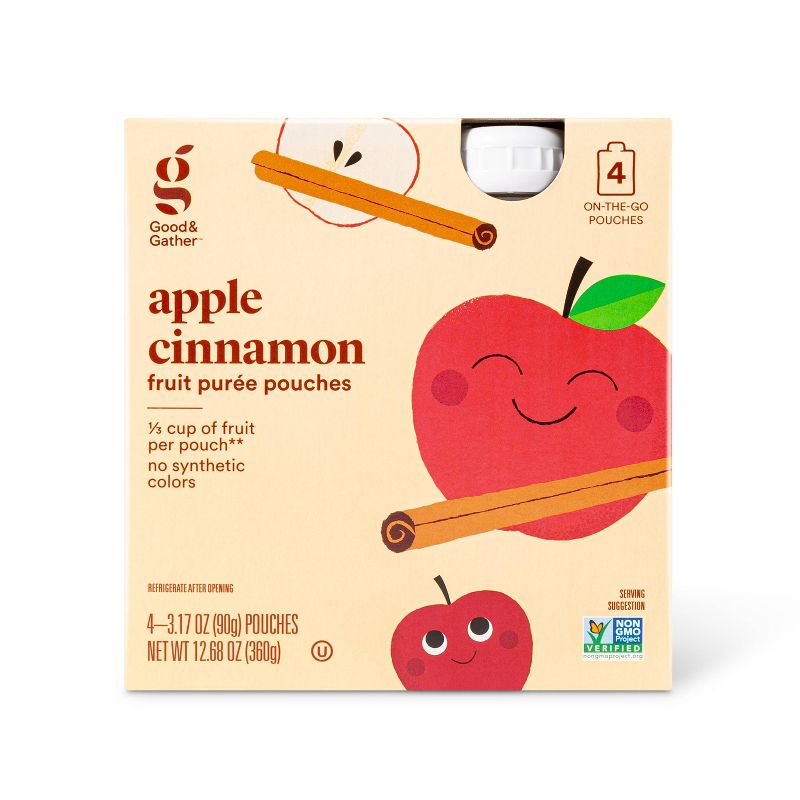 Apple Cinnamon Fruit Squeezer - 4ct - Good & Gather™