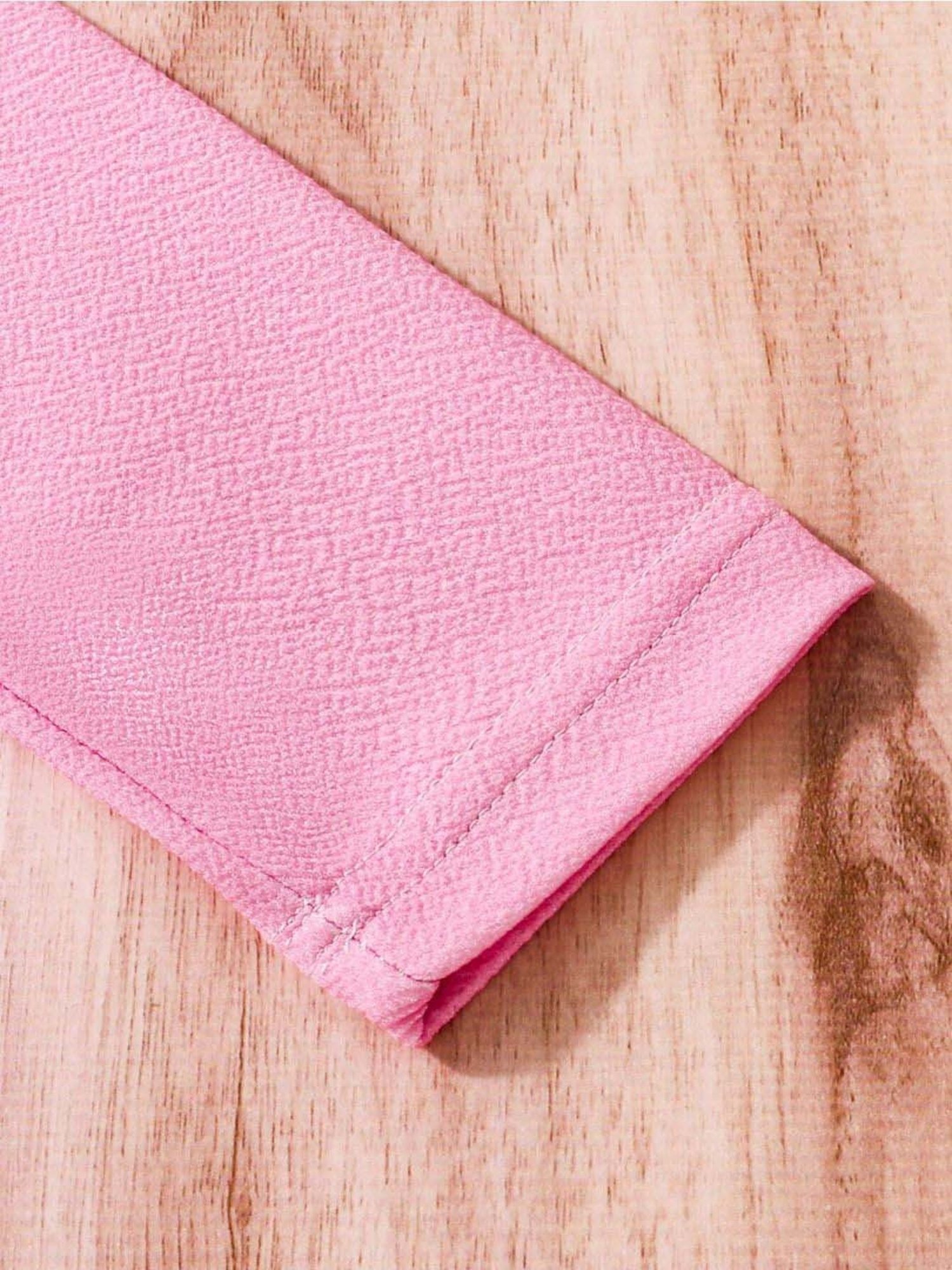 Bolly Lounge Girls Pink & White Floral Full Sleeves Dress