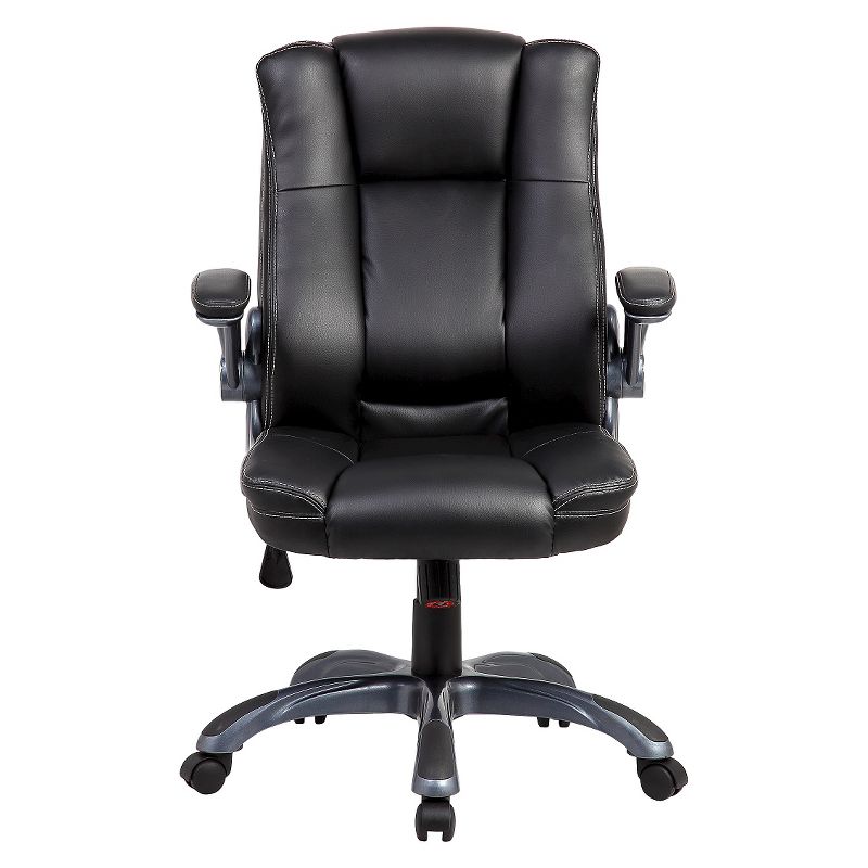 Medium Back Manager Chair with Flip-up Black - Techni Mobili
