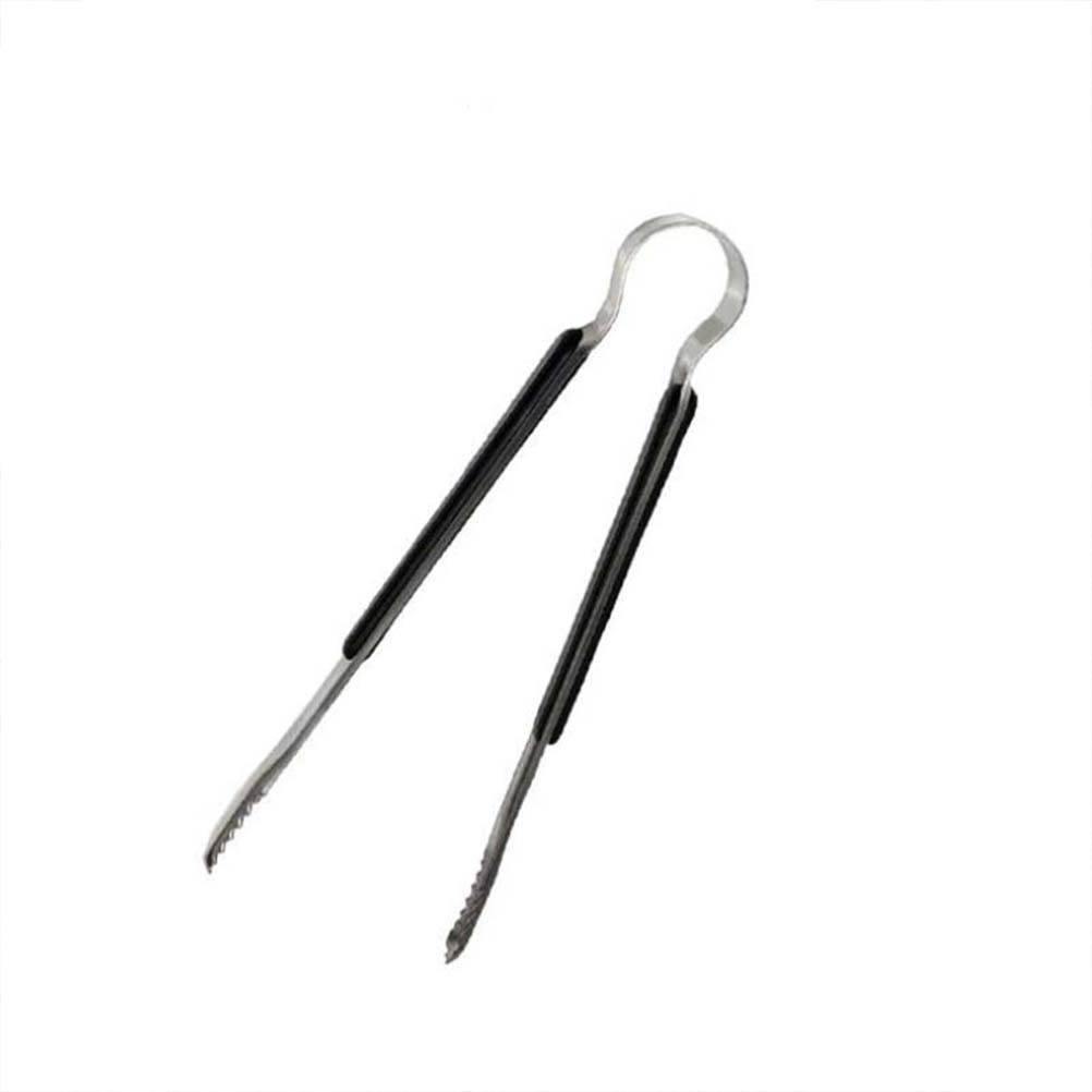 1 Set Barbecue Scissors Clip Set Barbecue Gadget Clamp Kitchen Gadget for Barbecue Home Household (Scissors + Clip Black + Silver)