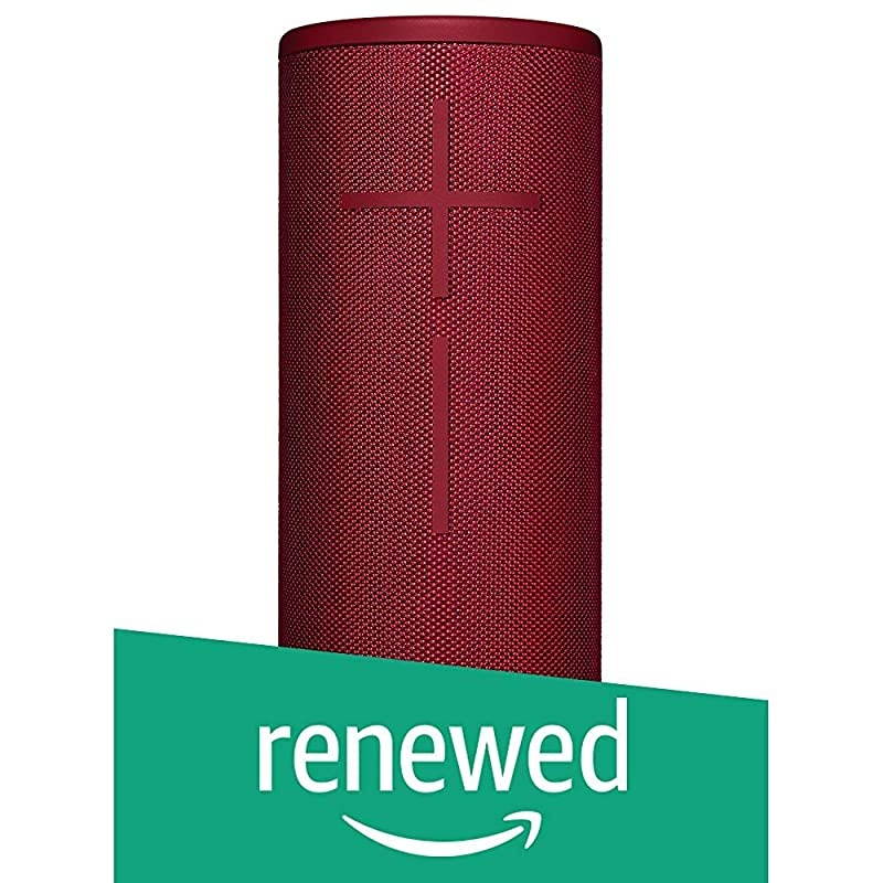 Ears Boom 3 Portable Waterproof Bluetooth Speaker Sunset Red Renewed