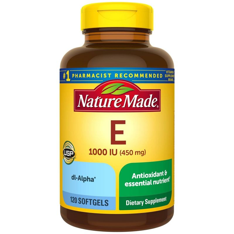 Nature Made Vitamin E 450 mg (1000 IU) dl - Alpha Softgels - 120ct