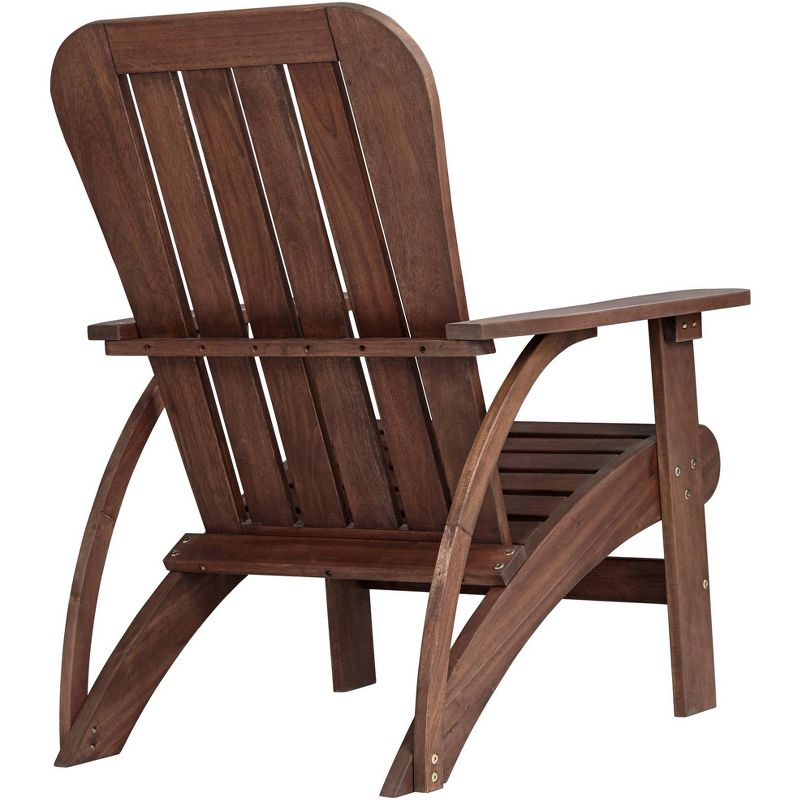 Teal Island Designs Dylan 28 1/2" Wide Acacia Dark Wood Outdoor Adirondack Chair