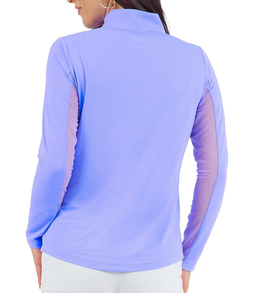 IBKUL Solid Long Sleeve Mock Neck Top