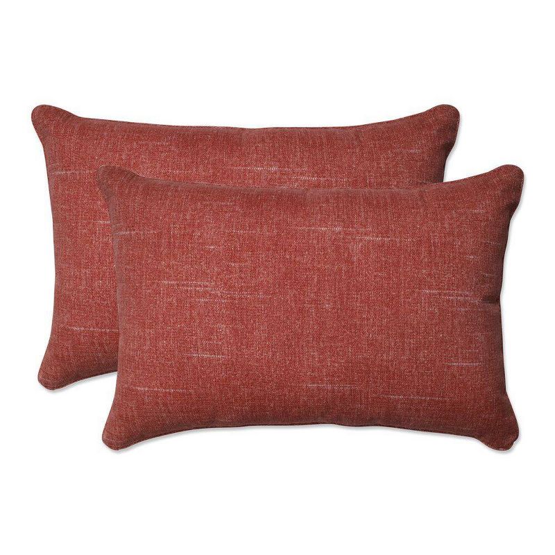 48" x 18" Outdoor/Indoor Tufted Bench/Swing Cushion Tory Sunset Orange/Pompeii Red - Pillow Perfect