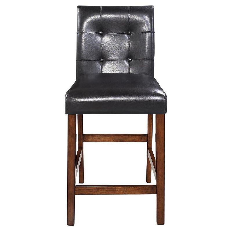 3pc Faux Marble Counter Height Dining Set Cherry - Dorel Living