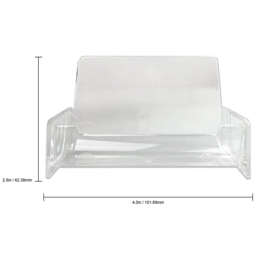 Beauticom (Style # 3) Acrylic Clear Plastic Business Card Holder Display Desktop Countertop (72 Pieces)