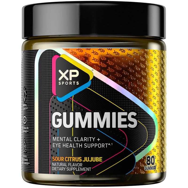 XP Sports Mental Clarity and Eye Health Support Gummies - Sour Citrus Jujube - 80ct