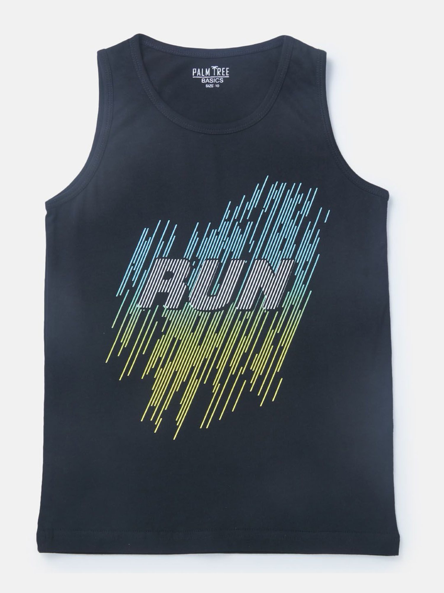 Palm Tree Kids Black Printed Vest