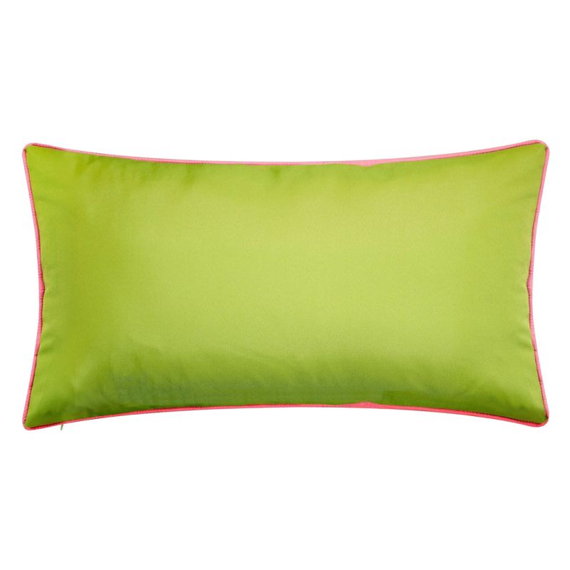 26" x 14" Dimensional Cherry Blossom Lumbar Decorative Patio Throw Pillow - Edie@Home