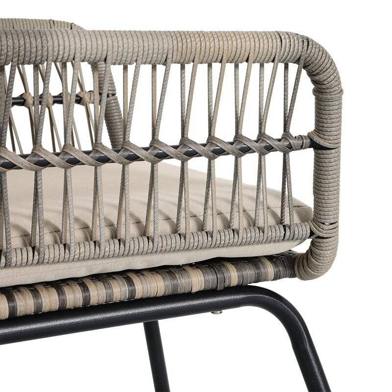 3pc Steel Bistro Set - Nuu Garden