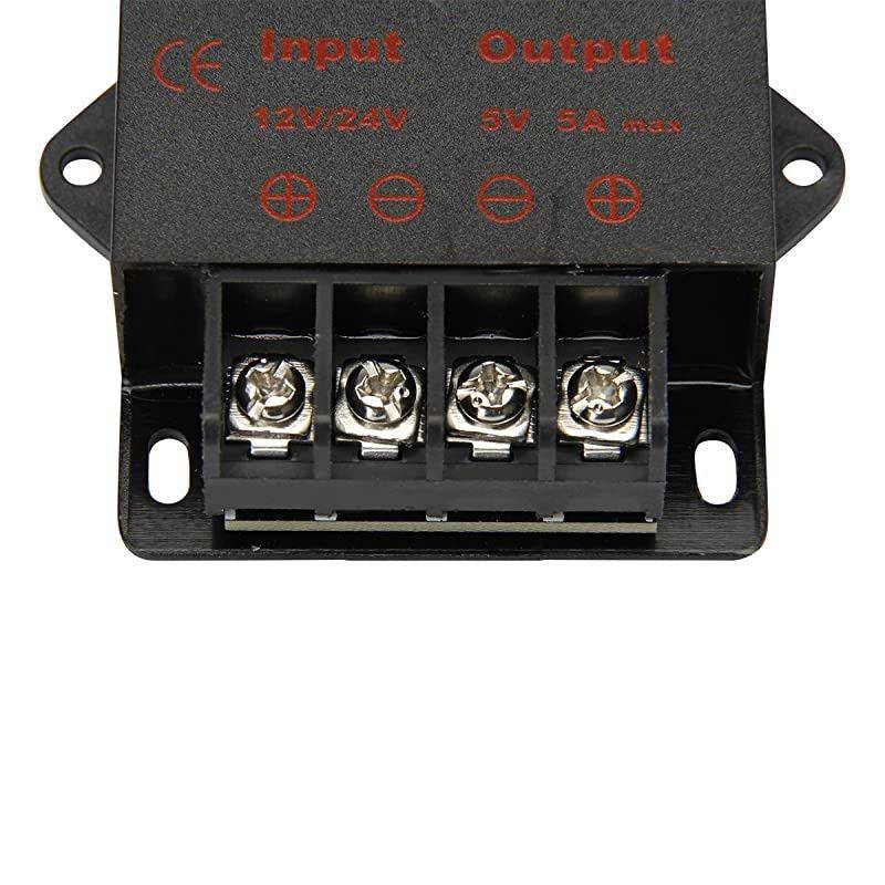 DC 12V 24V to 5V 5A Converter Step Down Regulator 25W 5V Regulated Power Supplies Transformer Converter