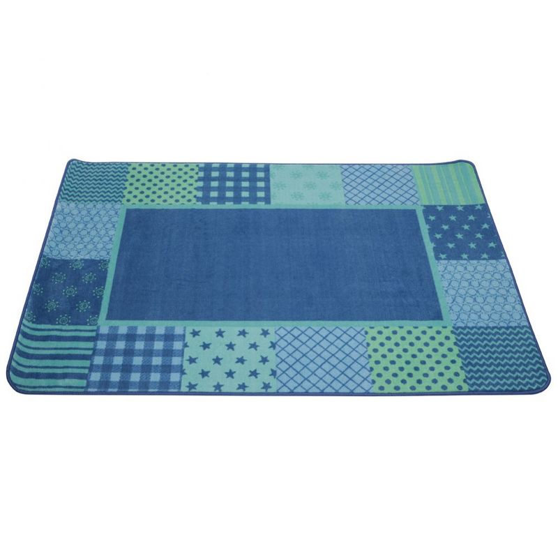 6'x9' Rectangle Woven Star Area Rug Blue - Carpets For Kids