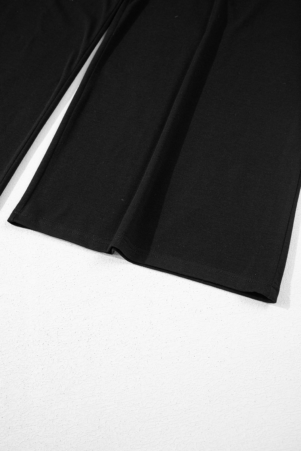 Gray Textured Wide Leg Overall with Pockets