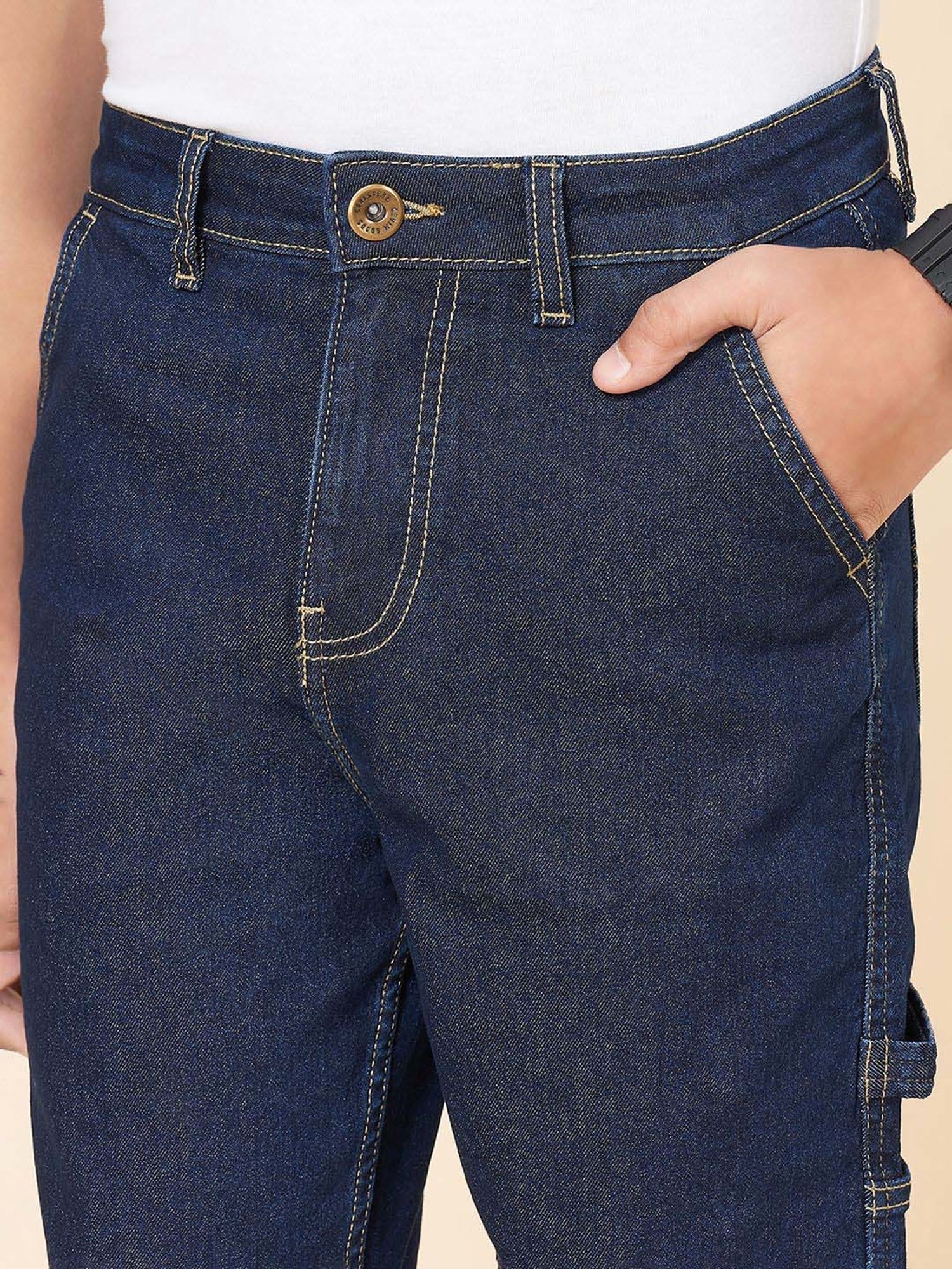 Coolsters by Pantaloons Boys Dark Stone Cotton Solid Shorts