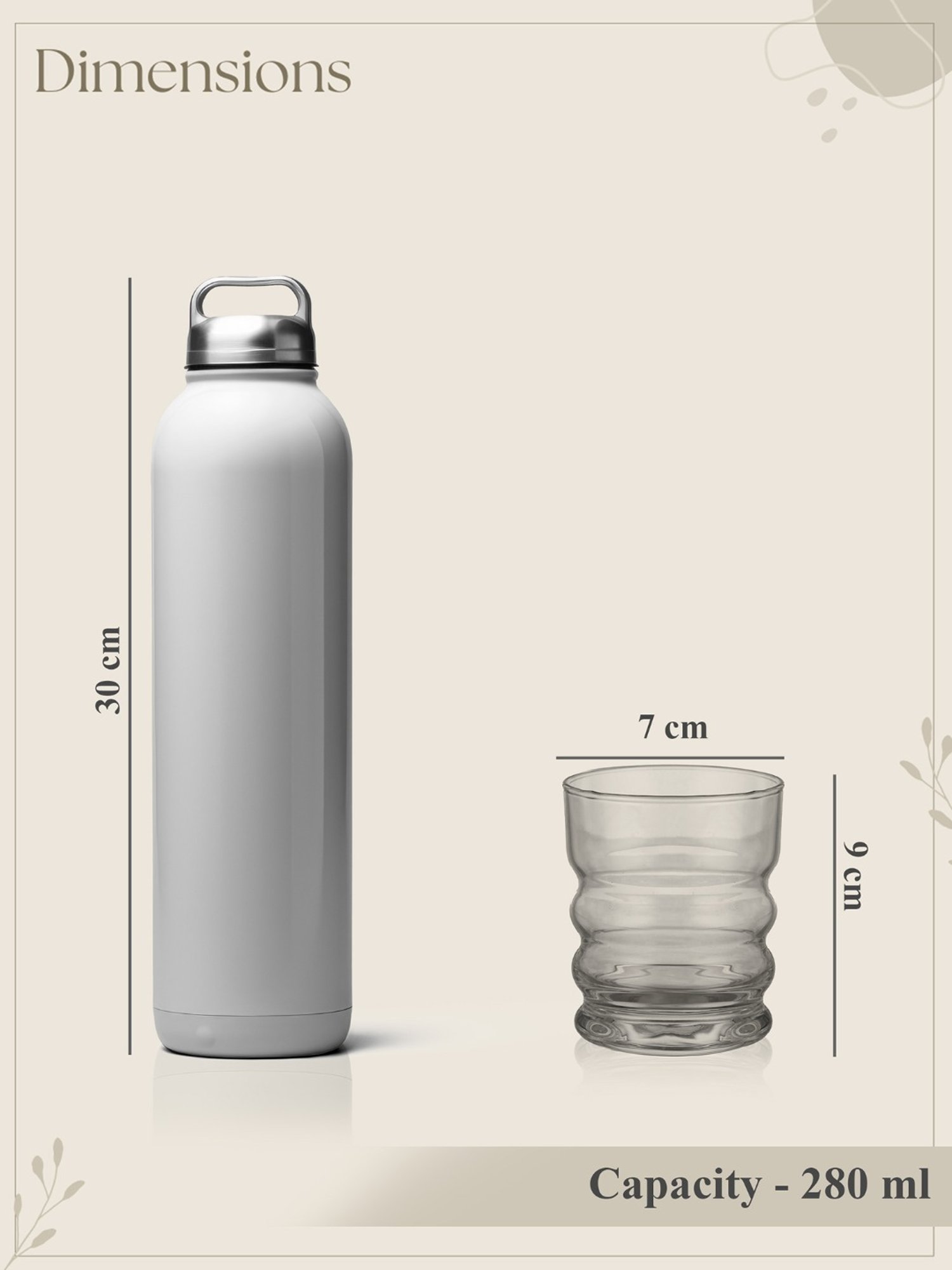 Trovea's Europe Rings of Power Transparent Glass Whiskey Glass - Set of 6