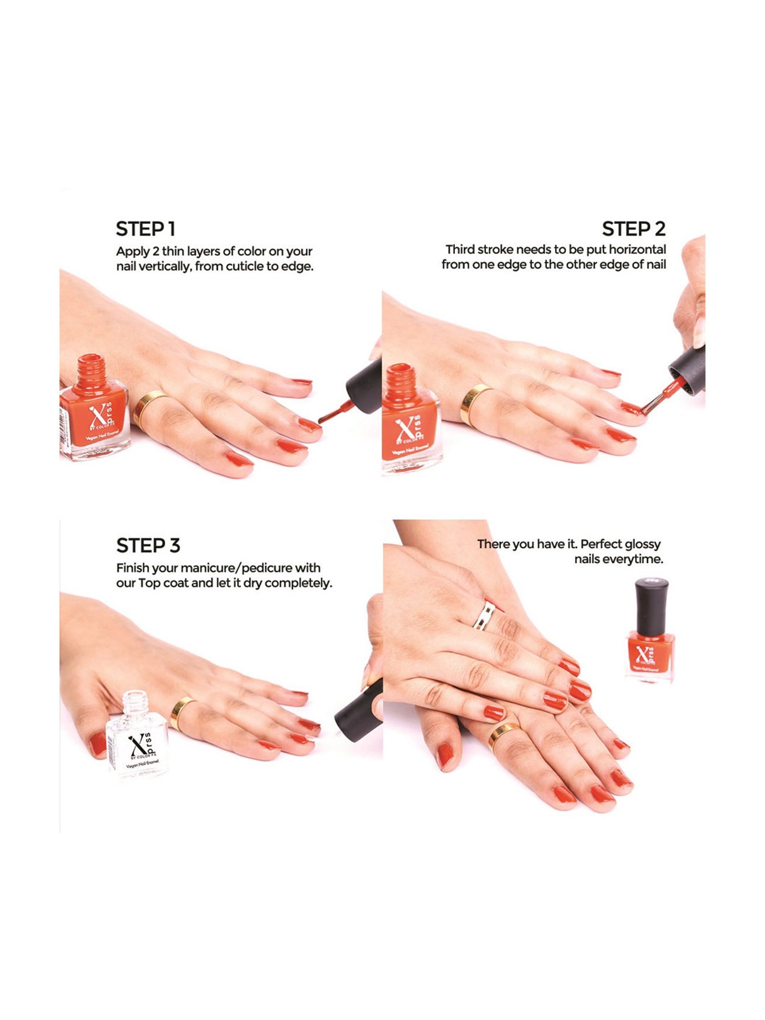 Color Fx Nail Fix Cuticle Scrub & Nail Enamel Combo - Pack of 2