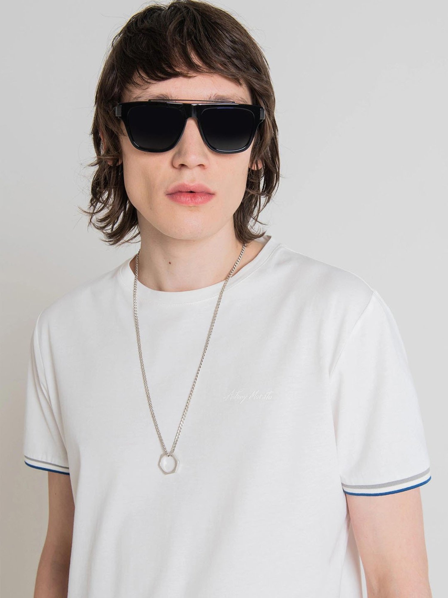 Antony Morato Beige Slim Fit T-Shirt