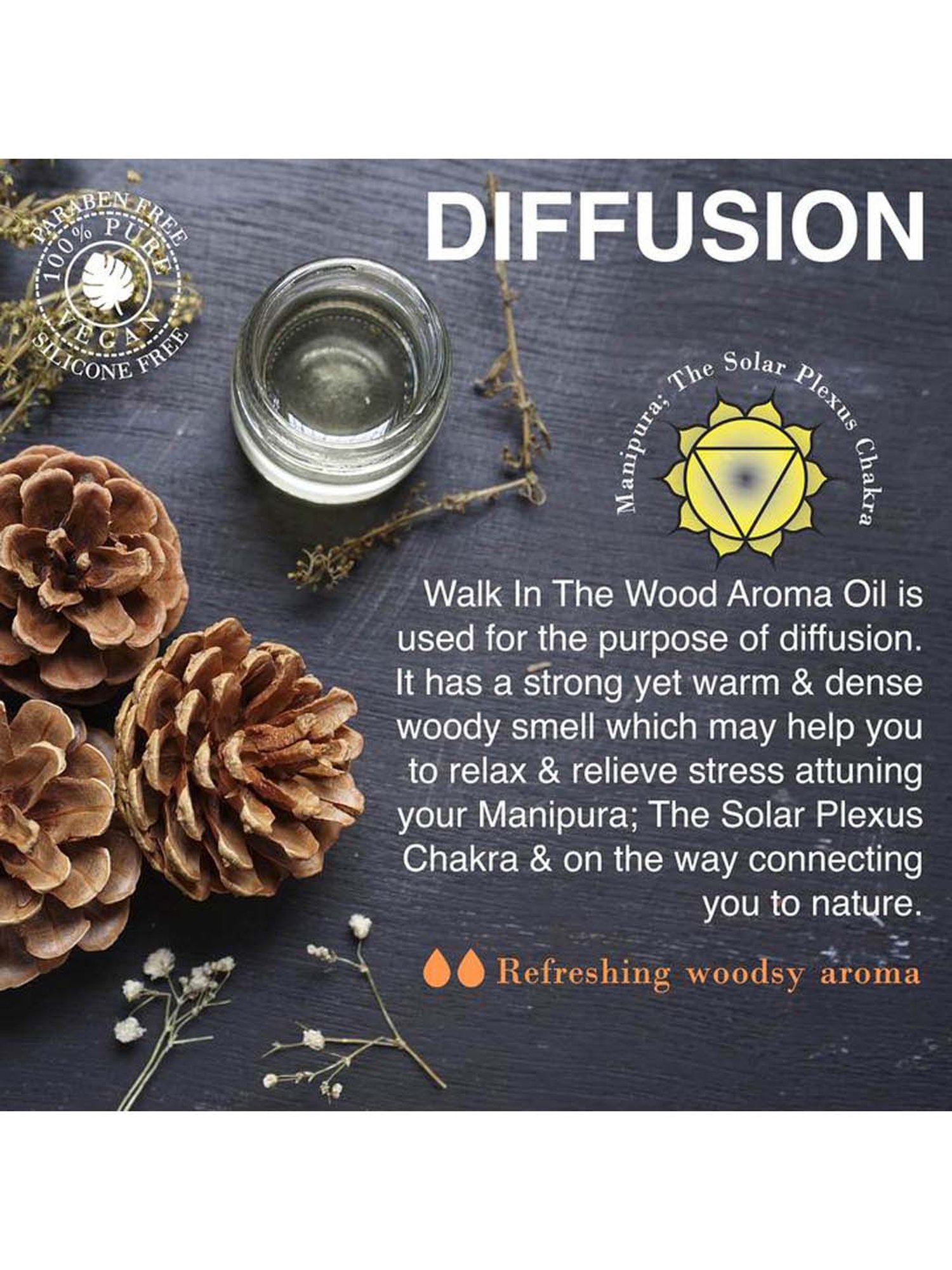 Soulflower Walk In The Wood Aroma Oil (30 ml) - Set of 1