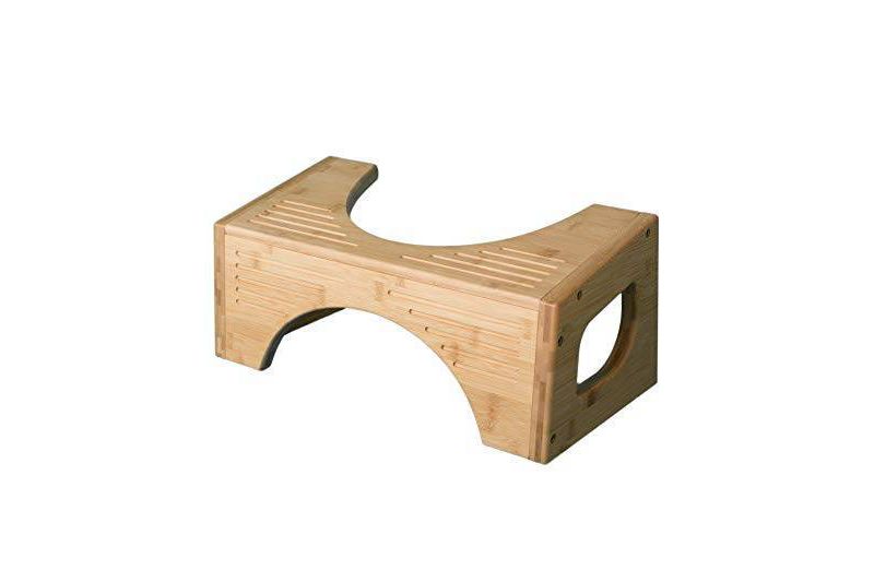 7"/9" Two in One Bamboo Toilet Step Stool Brown - Squatty Potty