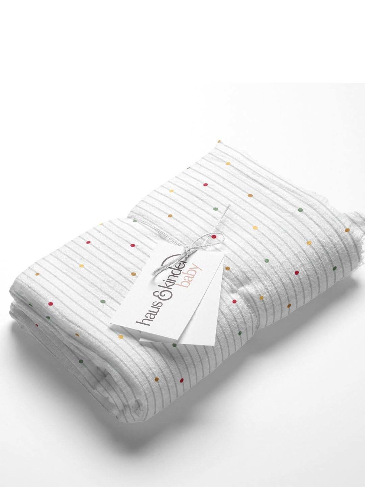 Haus & Kinder Kids White & Canary Yellow Cotton Printed Swaddle (Pack of 4)