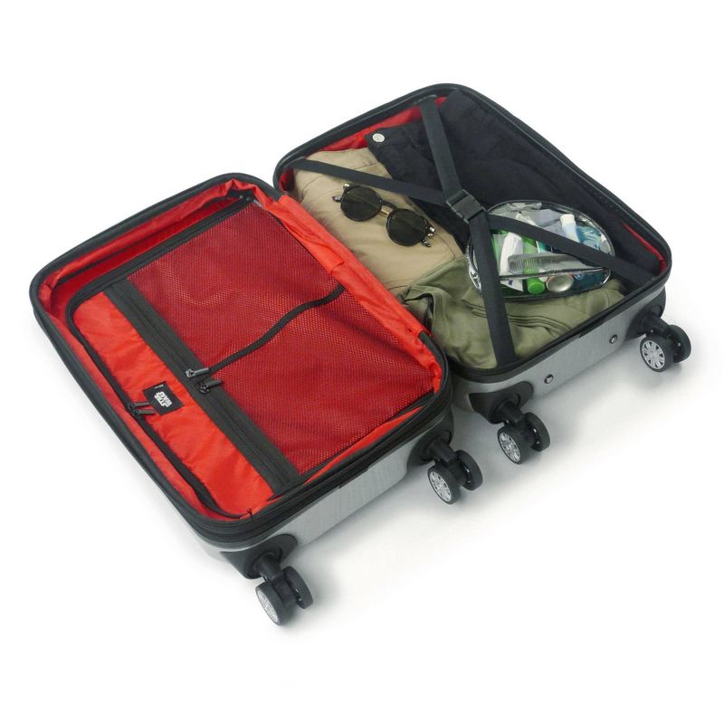 FUL Star Wars Darth Vader Embossed 21" Spinner Suitcase - Silver