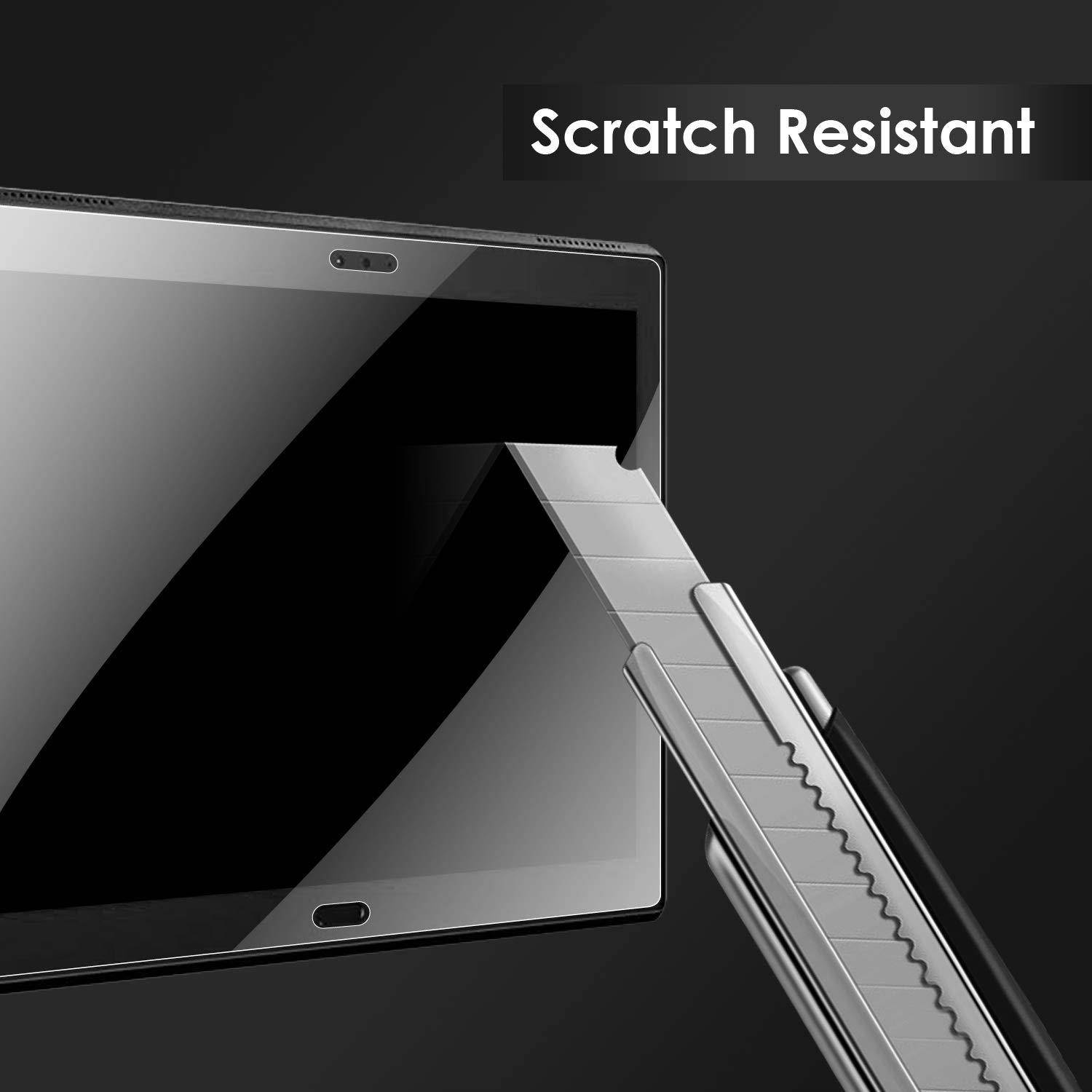 [2 Pack] Tempered Glass Screen Protector for Lenovo Tab 4 Plus 10"(NOT Lenovo Tab 4 10") DETUOSI Screen Protector for Lenovo Tab 4 10" Plus Anti Explosion Scratch Resist Bubble Free Function