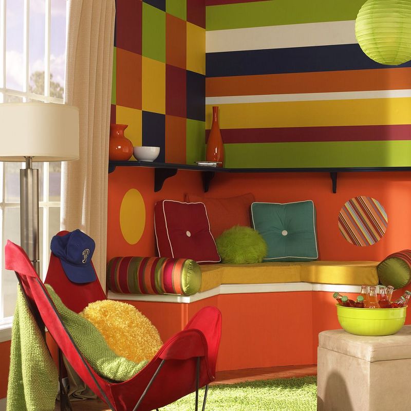 (Set of 5) 13" x 13" Stylin Green Dot Wall Decals - WallPops