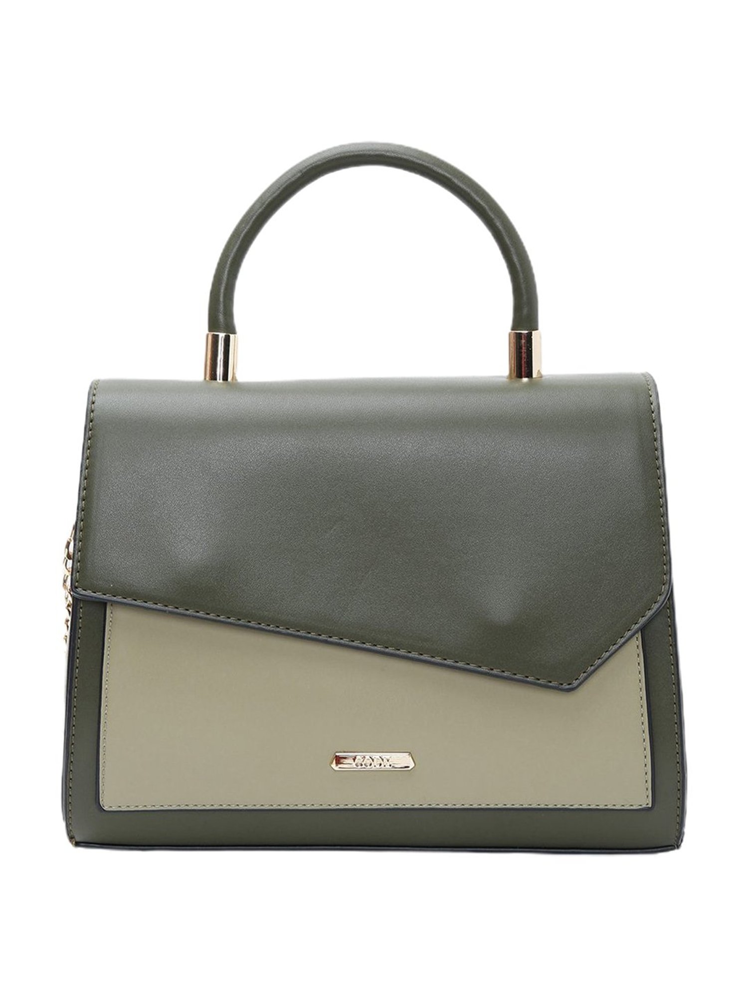 Code by Lifestyle Dark Olive Satchel Handbag