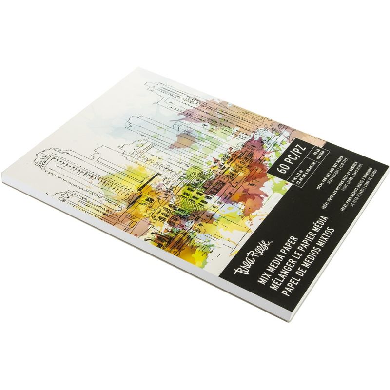 Brea Reese Mixed Media Paper Pad 9"X12"-60 Sheets
