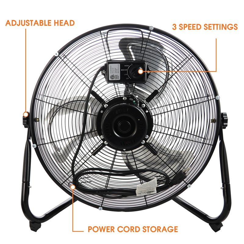 O2COOL Rechargeable Deluxe Necklace Fan with USB Cord Gray