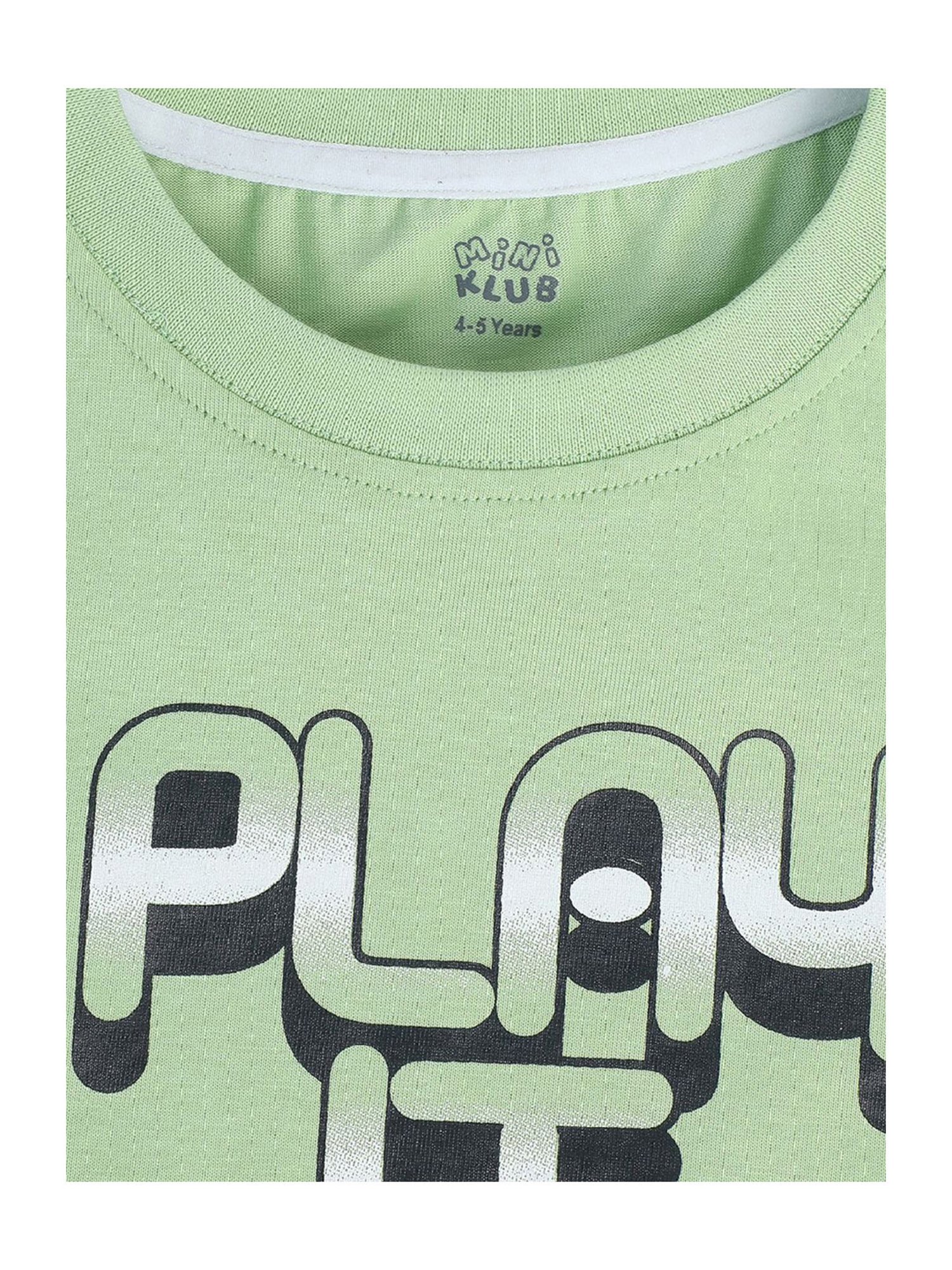 MINIKLUB Kids Green & Black Graphic Print T-Shirt with Pants