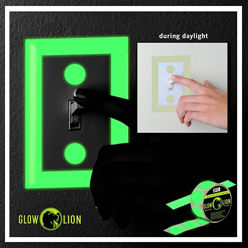 in The Dark Tape DotsCircles Stickers Huge Roll of 150 Dots Great for Kids Walls Parties Bikes Kids Wagons Shoes