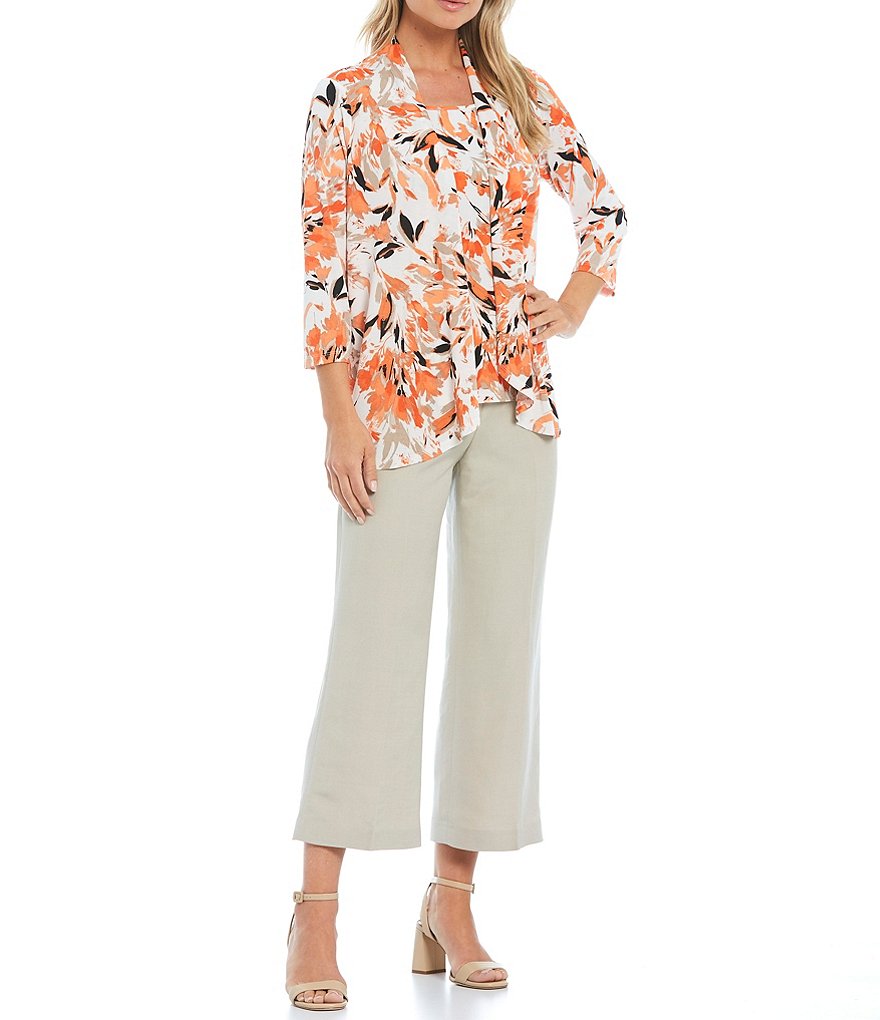 Tahari ASL Charmeuse Solid Blouse