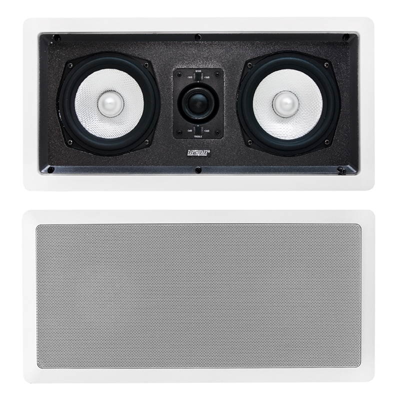 Earthquake Sound Image 5.25" Center Channel + Pair 2-Way 8" In-Wall Speaker