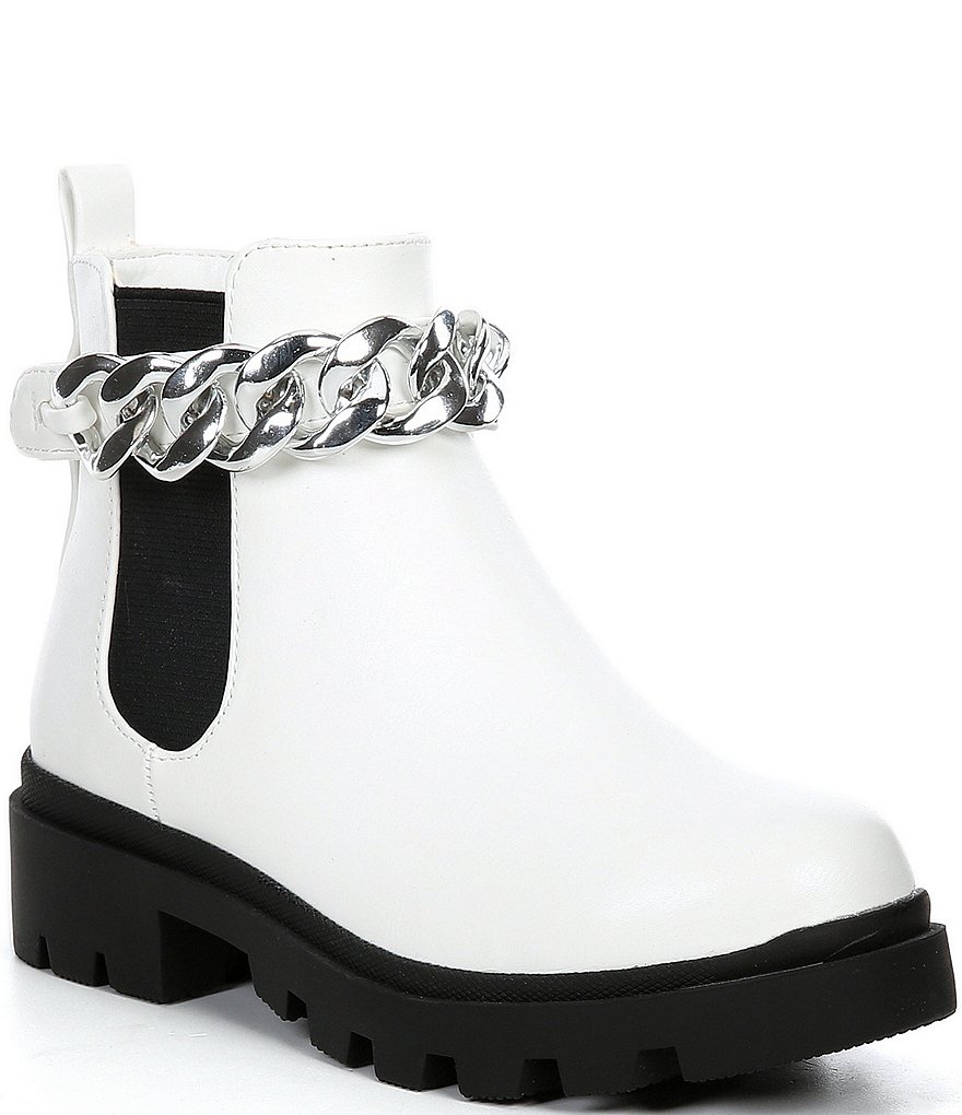 Steve Madden Girl's J-Amulet-C Chain Detail Boots (Youth)