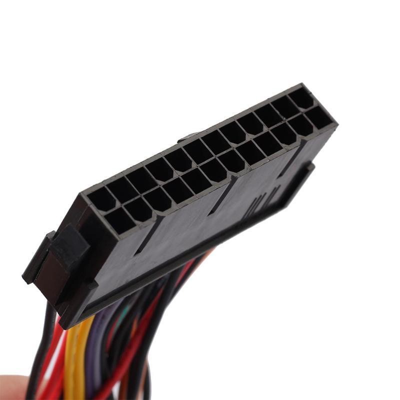14cm ATX PSU Standard 24Pin Female to Mini 24P Male Internal Power Cable Wire for DELL 780 980 760 960 PC