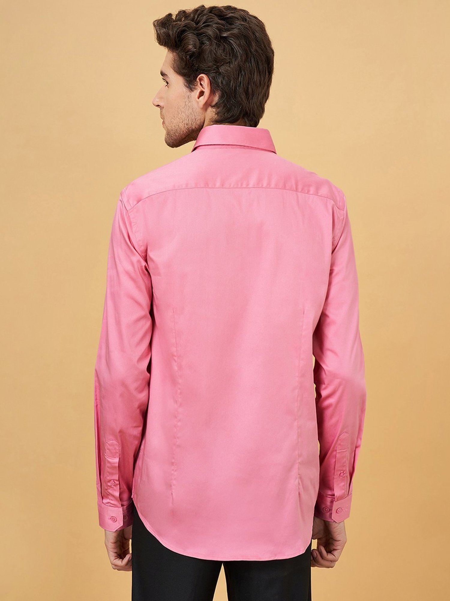 Peregrine By Pantaloons Almond Blossom Cotton Slim Fit Shirt