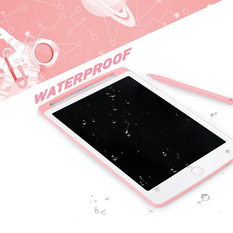 LCD Writing Tablet, 10 inches Electronic Graphic Tablet, Writing & Drawing Doodle Board with Memory Lock for Age 3+ Pink