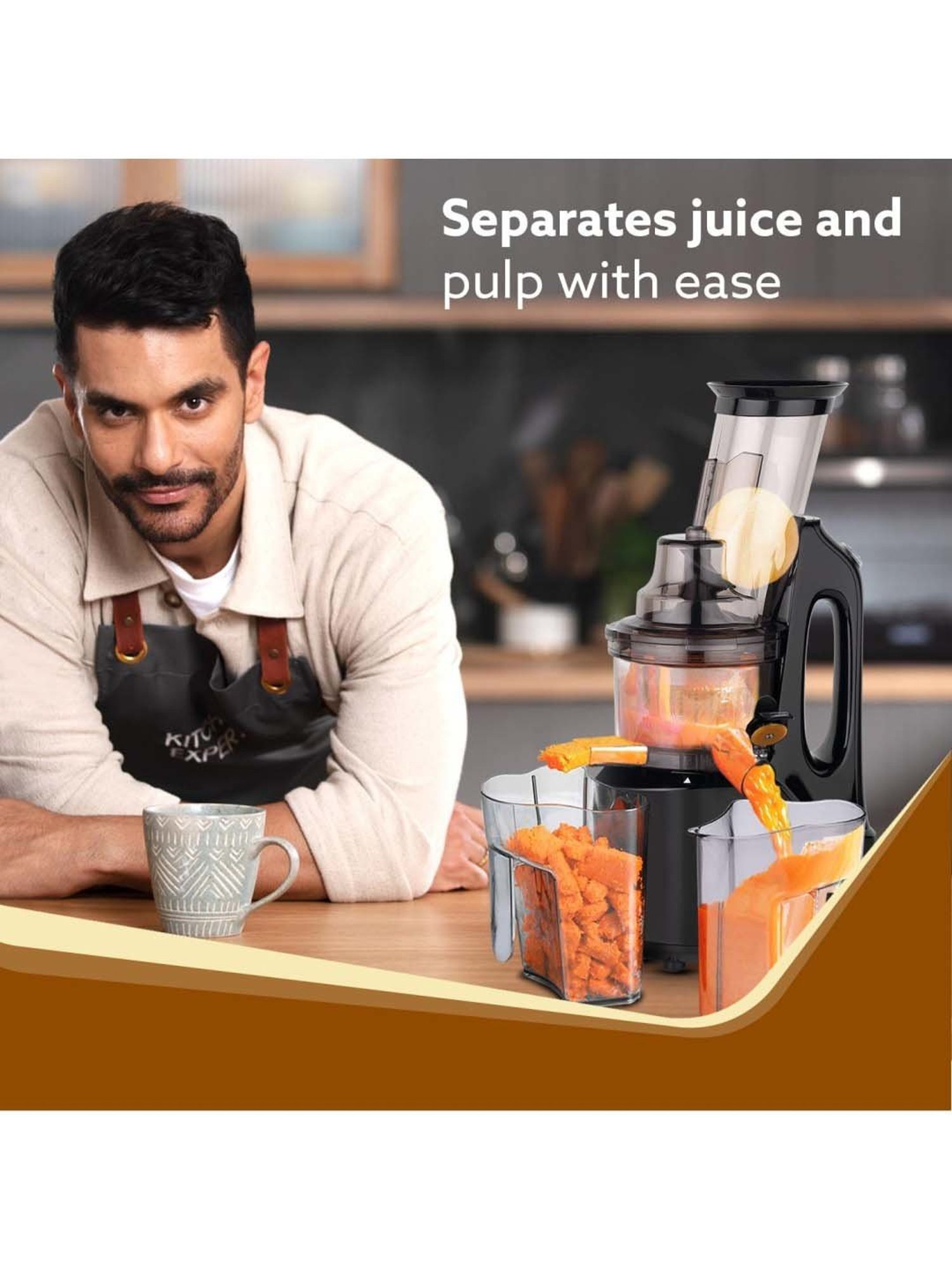 Agaro Royal 240W Slow Juicer with 3 Strainers (Black)