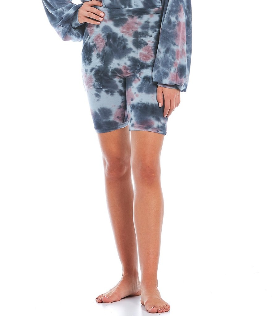Honeydew Intimates Daze Off Tie-Dye Print French Terry Coordinating Lounge Biker Shorts