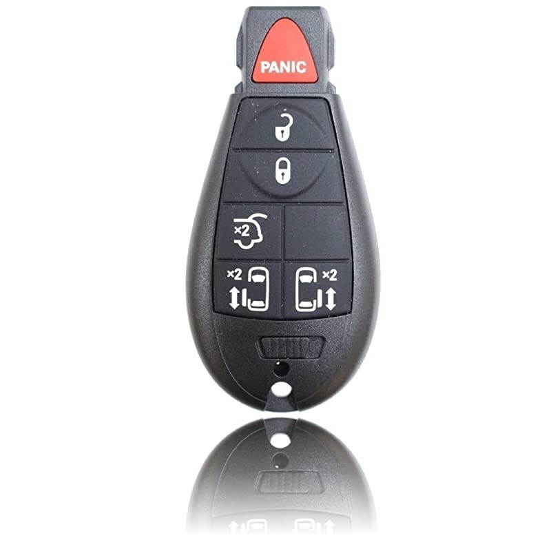 Pack of 2 Keyless Entry 6 Button Key Remote Control Replacement Fob Transmitter Fits For Grand Cherokee 20082013for Ram 1500 2500 3500 20082010 for Chrysler Town Country 20082015