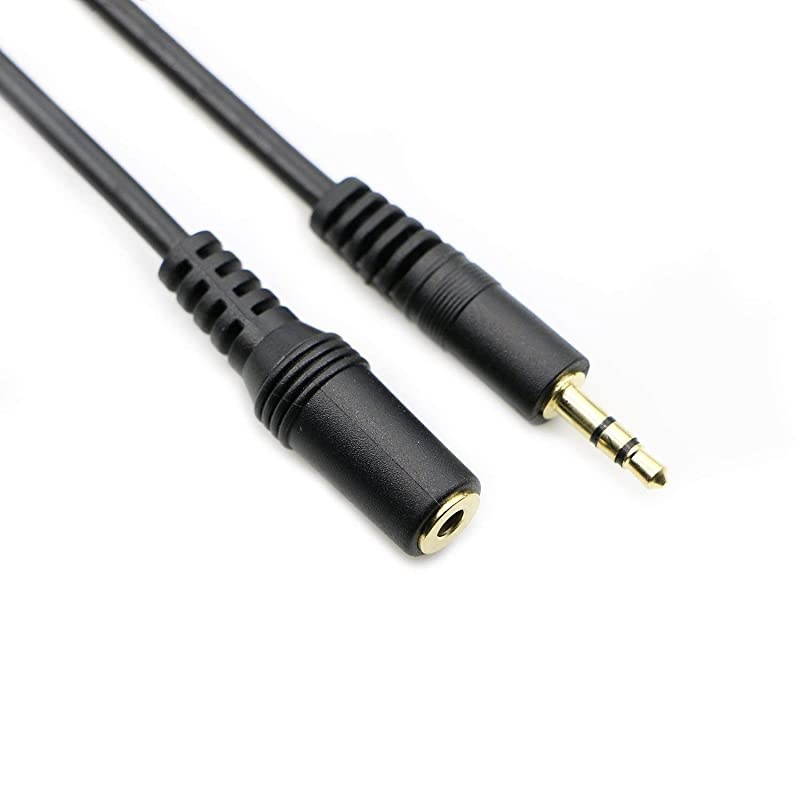 35mm Stereo Male to Female Extension Audio Cable Cord 25 Feet